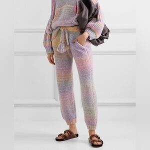 LoveShackFancy Multicolor RAINBOW Knit Women’s Jogger Sweats